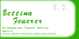 bettina feuerer business card